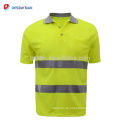 Hallo Vis Viz Hohe Sichtbarkeits-Sicherheits-Polo-T-Shirts Reflektierende Arbeitskleidung-Gelb-Orange